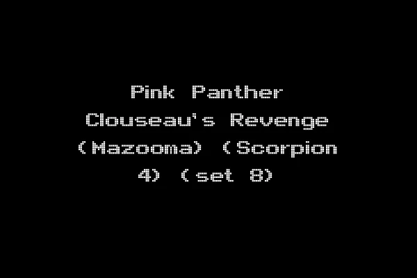 Pink Panther Clouseau's Revenge (Mazooma) (Scorpion 4) (set 8)