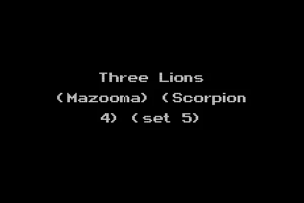 Three Lions (Mazooma) (Scorpion 4) (set 5)