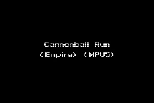Cannonball Run (Empire) (MPU5)