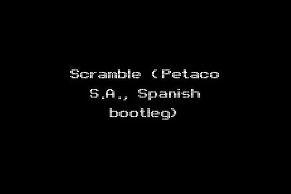Scramble (Petaco S.A., Spanish bootleg)