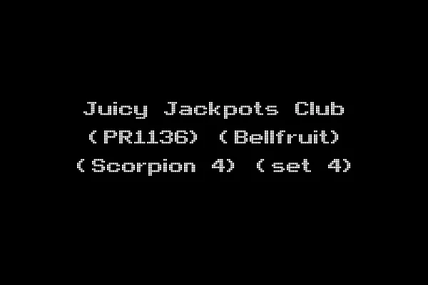 Juicy Jackpots Club (PR1136) (Bellfruit) (Scorpion 4) (set 4)