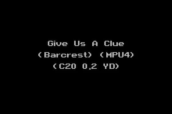 Give Us A Clue (Barcrest) (MPU4) (C20 0.2 YD)