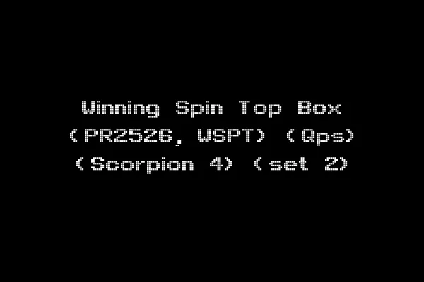 Winning Spin Top Box (PR2526, WSPT) (Qps) (Scorpion 4) (set 2)