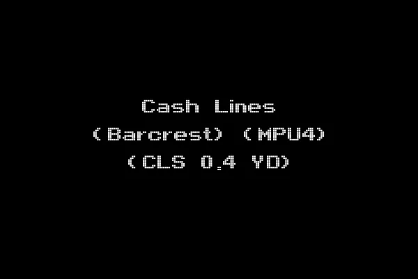 Cash Lines (Barcrest) (MPU4) (CLS 0.4 YD)