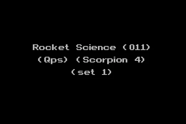 Rocket Science (011) (Qps) (Scorpion 4) (set 1)