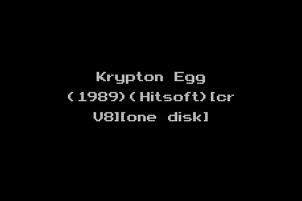 Krypton Egg (1989)(Hitsoft)[cr V8][one disk]