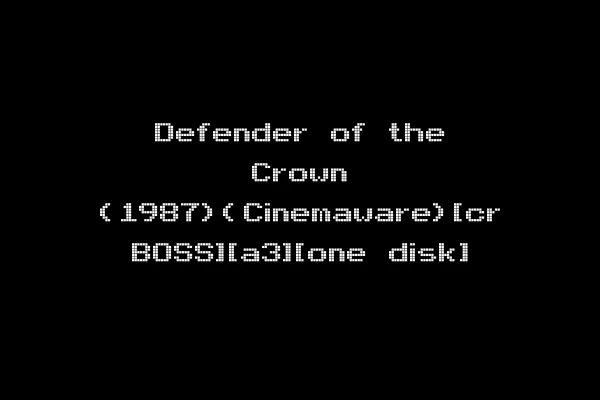 Defender of the Crown (1987)(Cinemaware)[cr BOSS][a3][one disk]