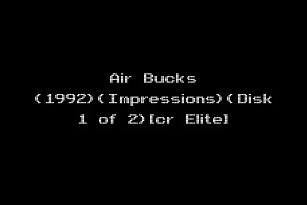 Air Bucks (1992)(Impressions)(Disk 1 of 2)[cr Elite]