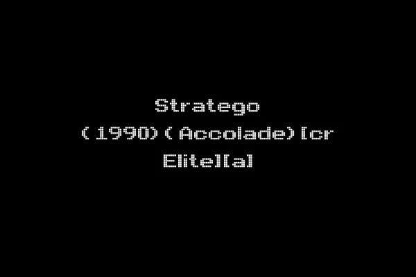 Stratego (1990)(Accolade)[cr Elite][a]