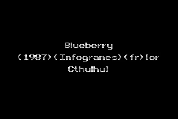 Blueberry (1987)(Infogrames)(fr)[cr Cthulhu]