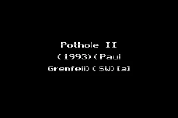Pothole II (1993)(Paul Grenfell)(SW)[a]