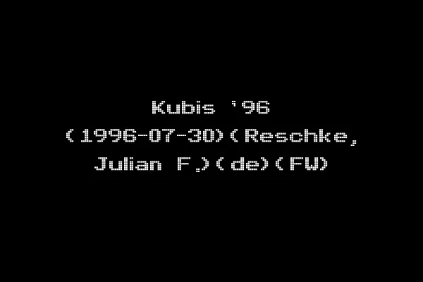 Kubis '96 (1996-07-30)(Reschke, Julian F.)(de)(FW)