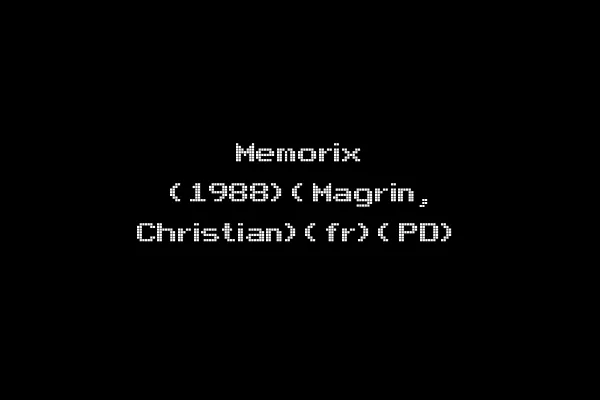 Memorix (1988)(Magrin, Christian)(fr)(PD)