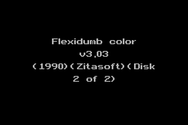 Flexidumb color v3.03 (1990)(Zitasoft)(Disk 2 of 2)