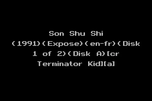 Son Shu Shi (1991)(Expose)(en-fr)(Disk 1 of 2)(Disk A)[cr Terminator Kid][a]