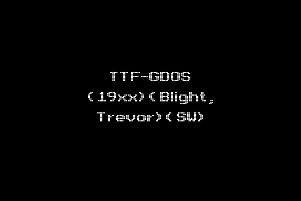 TTF-GDOS (19xx)(Blight, Trevor)(SW)
