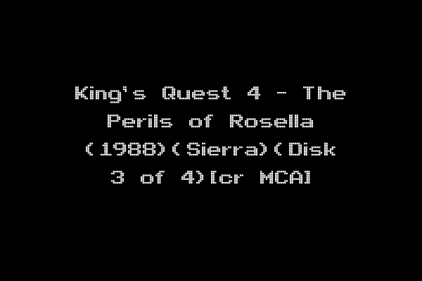 King's Quest 4 - The Perils of Rosella (1988)(Sierra)(Disk 3 of 4)[cr MCA]