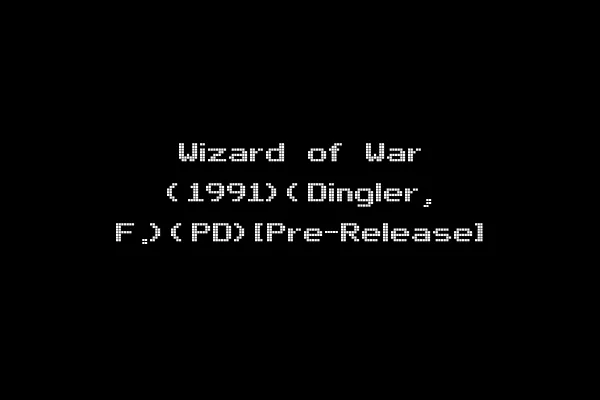 Wizard of War (1991)(Dingler, F.)(PD)[Pre-Release]