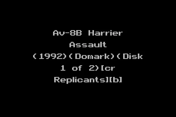 Av-8B Harrier Assault (1992)(Domark)(Disk 1 of 2)[cr Replicants][b]