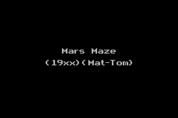 Mars Maze (19xx)(Mat-Tom)