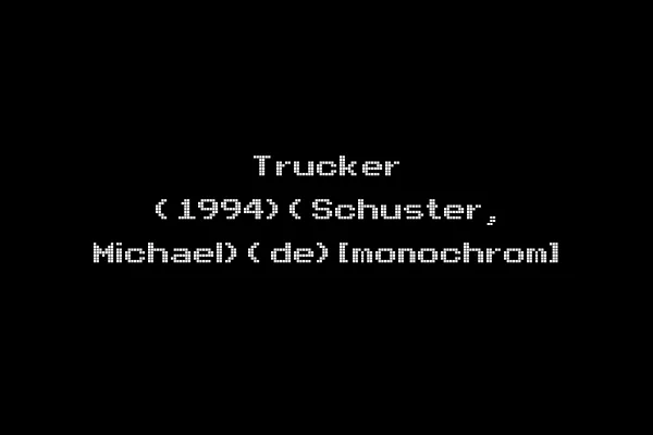 Trucker (1994)(Schuster, Michael)(de)[monochrom]