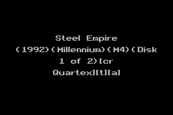 Steel Empire (1992)(Millennium)(M4)(Disk 1 of 2)[cr Quartex][t][a]