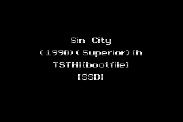 Sim City (1990)(Superior)[h TSTH][bootfile] [SSD]