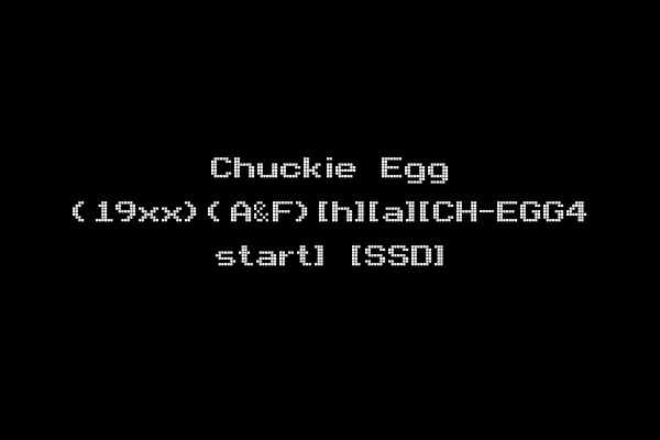 Chuckie Egg (19xx)(A&F)[h][a][CH-EGG4 start] [SSD]