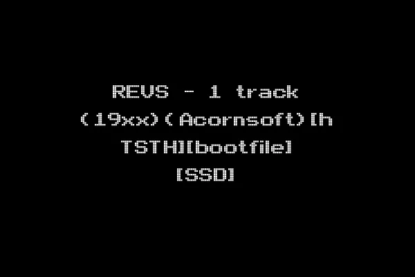 REVS - 1 track (19xx)(Acornsoft)[h TSTH][bootfile] [SSD]