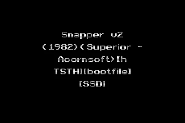 Snapper v2 (1982)(Superior - Acornsoft)[h TSTH][bootfile] [SSD]