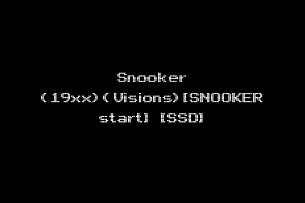 Snooker (19xx)(Visions)[SNOOKER start] [SSD]