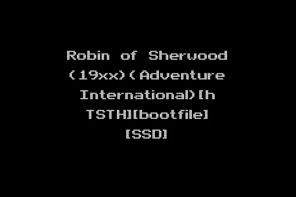 Robin of Sherwood (19xx)(Adventure International)[h TSTH][bootfile] [SSD]