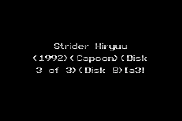Strider Hiryuu (1992)(Capcom)(Disk 3 of 3)(Disk B)[a3]