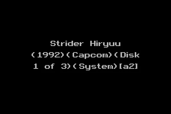 Strider Hiryuu (1992)(Capcom)(Disk 1 of 3)(System)[a2]