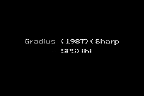 Gradius (1987)(Sharp - SPS)[h]