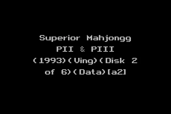 Superior Mahjongg PII & PIII (1993)(Ving)(Disk 2 of 6)(Data)[a2]