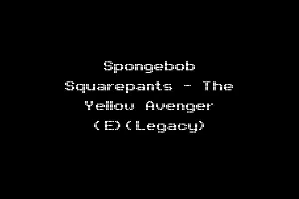 Spongebob Squarepants - The Yellow Avenger (E)(Legacy)