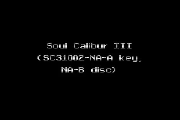 Soul Calibur III (SC31002-NA-A key, NA-B disc)