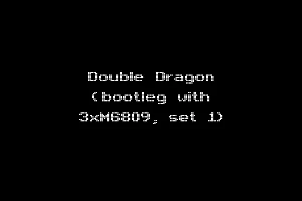 Double Dragon (bootleg with 3xM6809, set 1)