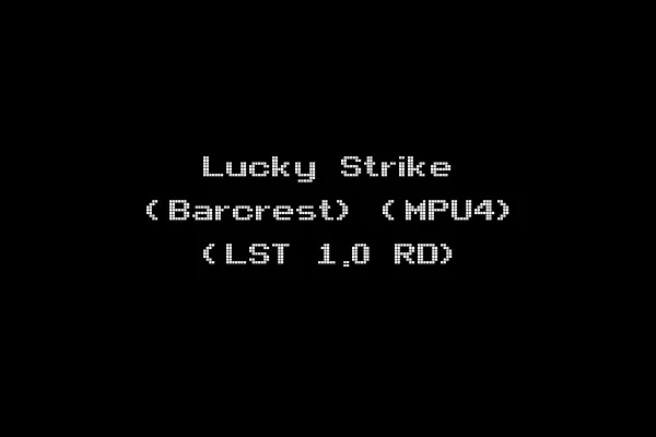 Lucky Strike (Barcrest) (MPU4) (LST 1.0 RD)