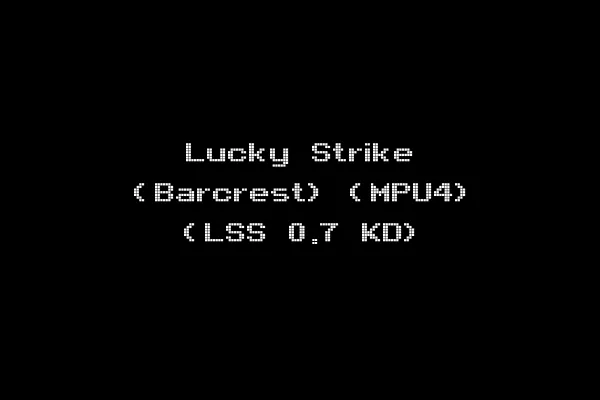 Lucky Strike (Barcrest) (MPU4) (LSS 0.7 KD)