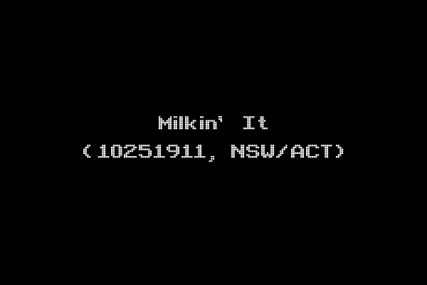 Milkin' It (10251911, NSW/ACT)