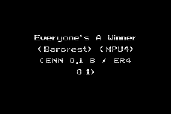 Everyone's A Winner (Barcrest) (MPU4) (ENN 0.1 B / ER4 0.1)