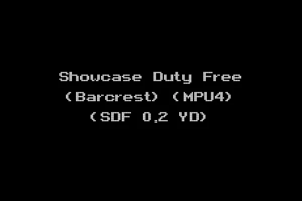 Showcase Duty Free (Barcrest) (MPU4) (SDF 0.2 YD)
