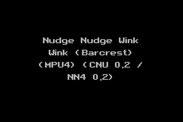 Nudge Nudge Wink Wink (Barcrest) (MPU4) (CNU 0.2 / NN4 0.2)