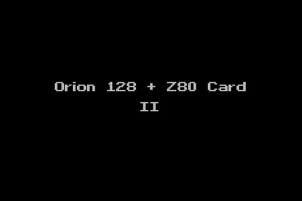 Orion 128 + Z80 Card II