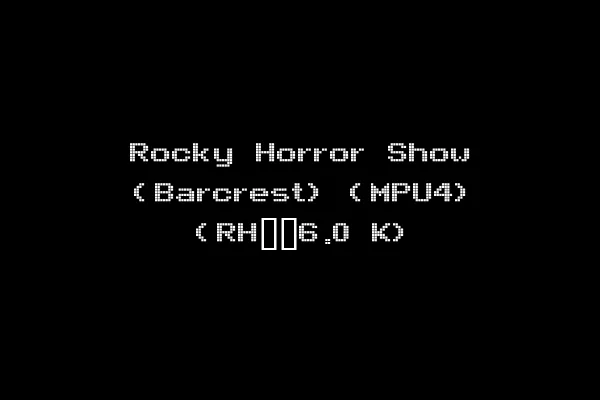 Rocky Horror Show (Barcrest) (MPU4) (RH__6.0 K)