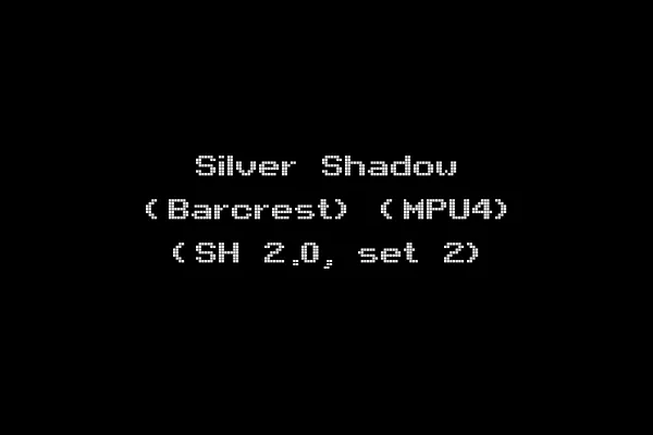 Silver Shadow (Barcrest) (MPU4) (SH 2.0, set 2)