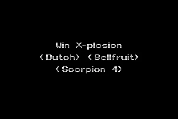 Win X-plosion (Dutch) (Bellfruit) (Scorpion 4)