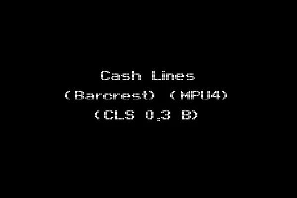 Cash Lines (Barcrest) (MPU4) (CLS 0.3 B)